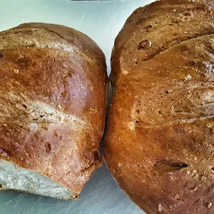 Large loaf of crusty European bread