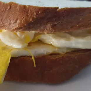 Breakfast sandwich made with bread from here!!