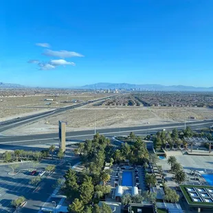 an aerial view of an airport