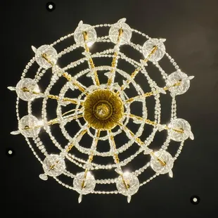 a chandelier with a circular design