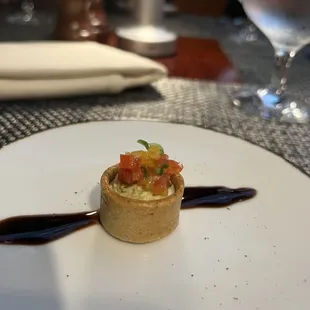 a plate of food on a table