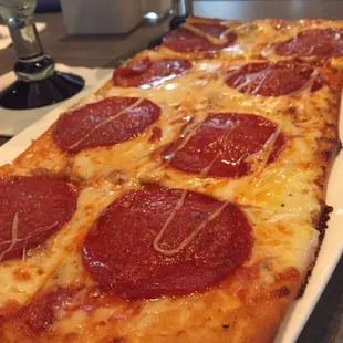 Basic ingredients and delicious. Pizza flatbread.
