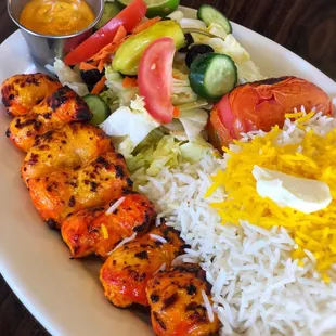 Chicken Kabob Plate
