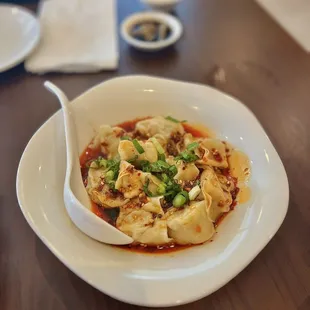 Red Oil Ravioli (10pc) ($12.99)