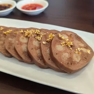 Honey Braised Lotus Root