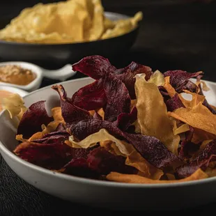 Tri-color sweet potato fried