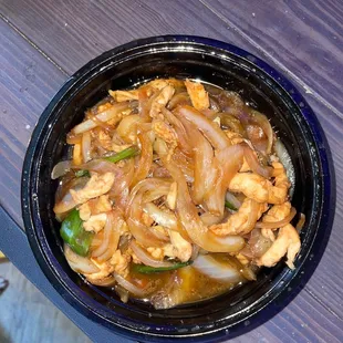 What I got bourbon chicken