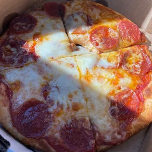 Pee-wee special pepperoni extra cheese