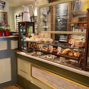 a view of a bakery counter