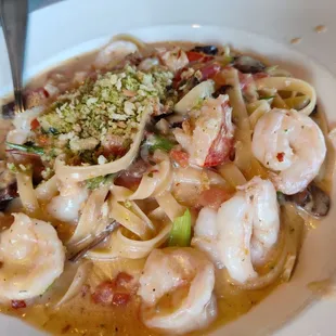Lobster and Shrimp Fettuccine