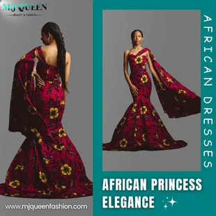 Life's is like a runway, so dress accordingly. This Bold African dress is perfect for your upcoming event.