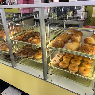 Donut availability in the morning. Got here almost before 10 am and they already ran out of donut holes