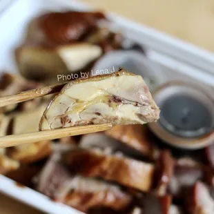 Close-up of Soy Chicken 油鸡