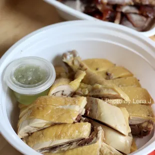 79. Scallion Chicken 香滑葱油鸡 ($10.50 on Chowbus) - too salty