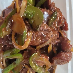 Filet with black pepper sauce