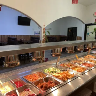 a variety of food items