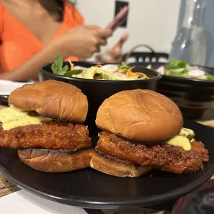 Fried chicken sandwich - a must order!