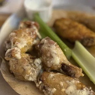 Garlic Parmigiana and Cajun Dry Rub Wings