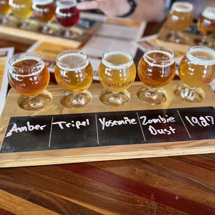 Draft beer flight