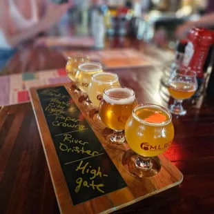 Local beer flight!