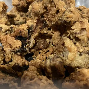 Burnt mushrooms