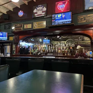the bar