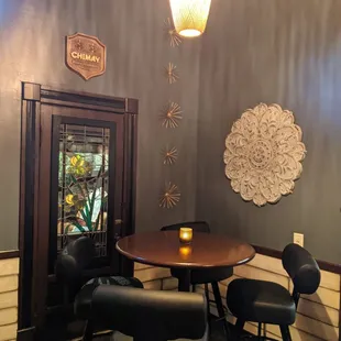 The tasting room table