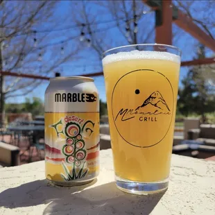 Our beer is chilled to perfection- yum!