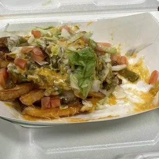 Special steak was good but lacking fries