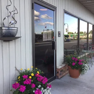 Our outdoor seating.