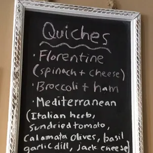 Our delicious quiches.