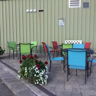 More outdoor seating.