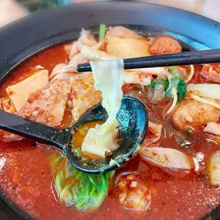 I got the Extra Spicy &amp; Numbing Duck Bone Broth. You can also get it Mild or Medium. WOW! So yummy!