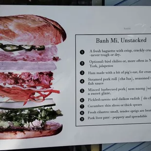 sandwiches, menu