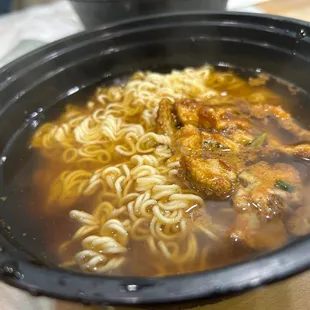 Satay Beef With Instant Noodle