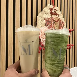 dong ding oolong, matcha tornado