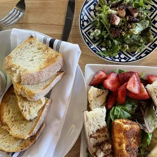 House Bread with Basil Oil