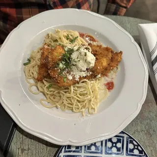Chicken Alla Milanese Con Burrata