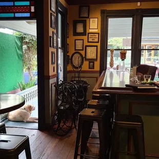 a man sitting at the bar