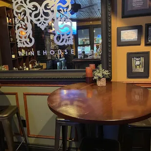 Table in bar area