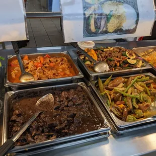  a variety of food items