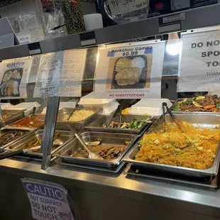  a variety of food items