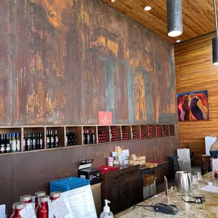 the bar area of a winery