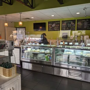 a view of the counter area