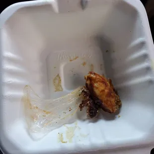 Plastic that was in my sandwich