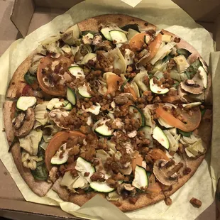 Vegan pizza! So good!