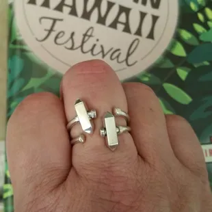 Stackable sterling silver rings that are also moveable!