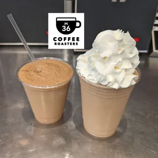 Cold and creamy, vanilla granitas are ready to go.  Available dairy free