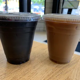Charcoal Latte, Dirty Chai Latte