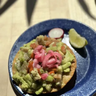 Ceviche tostada